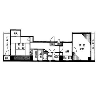 東京都豊島区目白２丁目 賃貸マンション 2DK