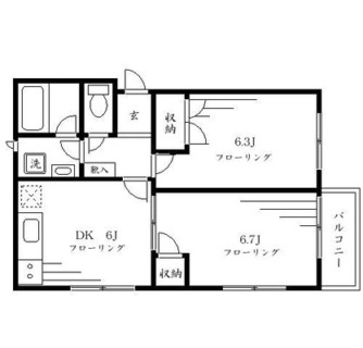 東京都豊島区目白２丁目 賃貸アパート 2DK